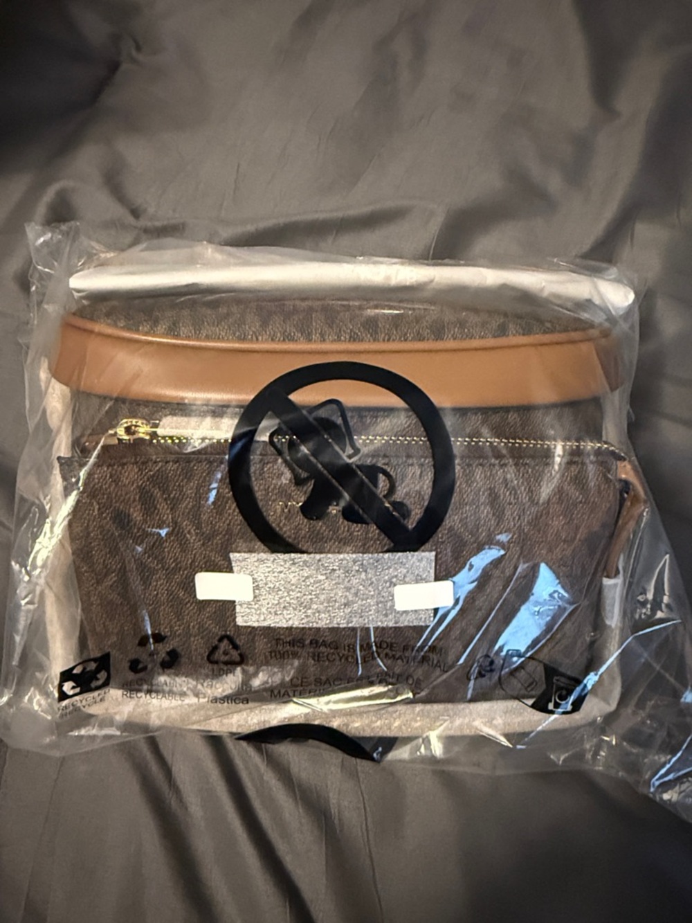Brown and Tan Women's Crossbody Bag - Classic Everyday Style